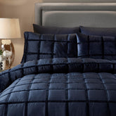 Soiree Brighton Navy Square Duvet Cover Set Soiree Brighton Navy Square Duvet Cover Set
